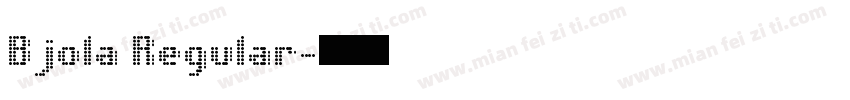 Bjola Regular字体转换